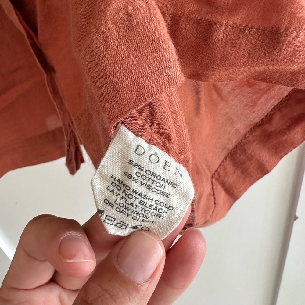 Women's Doen Rust Puff Sleeve Top - Picture 6 of 8